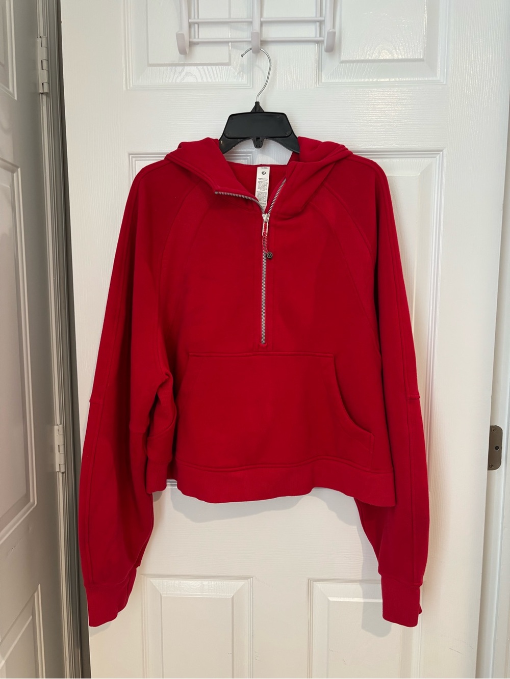 Lululemon Scuba Red Half-Zip Hoodie pullover Sweatshirt - Women